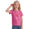 image:imageStelle Girls Graphic T Shirt Cotton Crewneck Short Sleeve Casual Tee  Classic fit Short sleeve Soft cotton blend Breathable Stretch Graphic print School Playdates Vacation Girls tshirtSweet Knotfuchsia