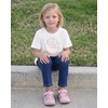 image:imageStelle Girls Graphic T Shirt Cotton Crewneck Short Sleeve Casual Tee  Classic fit Short sleeve Soft cotton blend Breathable Stretch Graphic print School Playdates Vacation Girls tshirtPink Garlandwhite