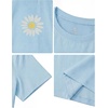image:imageStelle Girls Graphic T Shirt Cotton Crewneck Short Sleeve Casual Tee  Classic fit Short sleeve Soft cotton blend Breathable Stretch Graphic print School Playdates Vacation Girls tshirtBaby Daisyblue