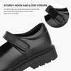 image:imageStelle Girls Mary Jane Shoes School Uniform Flats Dress Shoes Detachable Bow Chunky Formal for LittleBig Kids  Removable bow Cushioned comfort Flexible outsole Flower girl Party Comfortable allday wearBlack