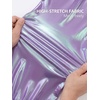 image:imageStelle Girls Metallic Hip Hop Pants Shiny Cargo Joggers Pant  Shiny Leggings Sequin Sparkly Material Adjustable Drawstring School Events Disco Street Running Kids YouthIridescent Purple