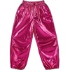 image:imageStelle Girls Metallic Hip Hop Pants Shiny Cargo Joggers Pant  Shiny Leggings Sequin Sparkly Material Adjustable Drawstring School Events Disco Street Running Kids YouthMetal Fuchsia