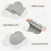 image:imageStelle Girls Ruffle Socks Uniform Dress Ankle Crew Sock 356 Pairs for Kid  Lettuce Edge Sock Cotton Frilly Breathable Comfort Sweet Frilly Trim Soft Stretchy School Toddler Kid 318 Years3 Pairs Black white light Grey