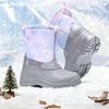 image:imageStelle Girls Snow Boots with Zipper Kids Boys Winter Outdoor Boots  NonSlip Waterproof TPR Outsole Warm Faux Fur Insulated Lining Easy Onoff Cozy Midcalf Fit with Bungee Adjuster for ToddlerMermaid Marble