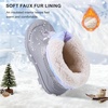 image:imageStelle Girls Snow Boots with Zipper Kids Boys Winter Outdoor Boots  NonSlip Waterproof TPR Outsole Warm Faux Fur Insulated Lining Easy Onoff Cozy Midcalf Fit with Bungee Adjuster for ToddlerMermaid Marble