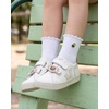 image:imageStelle Girls Socks Cotton Ruffle Athletic Ankle Sock 345 Pairs for Kids  Sporty Stripes Activewear Sock Breathable Comfort Soft Sweet Frilly Trim Stretchy Ribbed Big Girl Toddler 318 YearsStrawberrylemonavocadowatermeloncherry