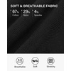 image:imageStelle Girls Socks Cotton Ruffle Athletic Ankle Sock 345 Pairs for Kids  Sporty Stripes Activewear Sock Breathable Comfort Soft Sweet Frilly Trim Stretchy Ribbed Big Girl Toddler 318 Years5 Black