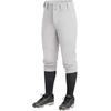 image:imageStelle Girls Softball Pants Knickers Style with Pockets for Youth Kids  Kneehigh Fastpitch Tee Ball Belt Loops Double Knee Performance Durable Practice Game Day Elastic Leg OpeningsLight Grey