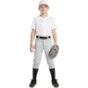 image:imageStelle Girls Softball Pants Knickers Style with Pockets for Youth Kids  Kneehigh Fastpitch Tee Ball Belt Loops Double Knee Performance Durable Practice Game Day Elastic Leg OpeningsLight Grey