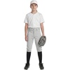 image:imageStelle Girls Softball Pants Knickers Style with Pockets for Youth Kids  Kneehigh Fastpitch Tee Ball Belt Loops Double Knee Performance Durable Practice Game Day Elastic Leg OpeningsLight Grey
