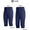 image:imageStelle Girls Softball Pants Knickers Style with Pockets for Youth Kids  Kneehigh Fastpitch Tee Ball Belt Loops Double Knee Performance Durable Practice Game Day Elastic Leg OpeningsNavy
