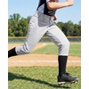image:imageStelle Girls Softball Pants Knickers Style with Pockets for Youth Kids  Kneehigh Fastpitch Tee Ball Belt Loops Double Knee Performance Durable Practice Game Day Elastic Leg OpeningsLight Grey