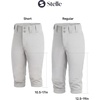 image:imageStelle Girls Softball Pants Knickers Style with Pockets for Youth Kids  Kneehigh Fastpitch Tee Ball Belt Loops Double Knee Performance Durable Practice Game Day Elastic Leg OpeningsLight Grey