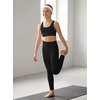 image:imageStelle Girls Sports Bra Cross Back Training Bras for Dance Yoga 6Y15Y  Moisturewicking Fabric Soft Stretch Support Removable Pads Ballet Cheer Running Active ComfortBlack