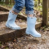 image:imageStelle Girls Waterproof Rain Boots with EasyOn Handles  Girls amp Boys Lightweight Cute Heart Handles NonSlip Sole Rain Puddle Outdoor Play for Toddler to KidsLight Blue