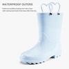 image:imageStelle Girls Waterproof Rain Boots with EasyOn Handles  Girls amp Boys Lightweight Cute Heart Handles NonSlip Sole Rain Puddle Outdoor Play for Toddler to KidsLight Blue