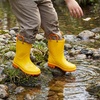 image:imageStelle Girls Waterproof Rain Boots with EasyOn Handles  Girls amp Boys Lightweight Cute Heart Handles NonSlip Sole Rain Puddle Outdoor Play for Toddler to KidsYellow