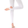 image:imageStelle Girls Women Stirrup Ballet Tights for Dance Class Kids Adult  Convertible amp Transition Soft Footless Stockings Stretch Opaque Teen amp Youth Pantyhose Gymnastics Ballerina RecitalWhite