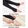 image:imageStelle Girls Women Stirrup Ballet Tights for Dance Class Kids Adult  Convertible amp Transition Soft Footless Stockings Stretch Opaque Teen amp Youth Pantyhose Gymnastics Ballerina RecitalBlack