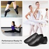 image:imageStelle Jazz Shoes for Women Leather Dance Shoes Unisex  Genuine leather Split sole design Breathable comfort Arch support Nonslip outsole Flexible movementBlack