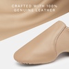 image:imageStelle Jazz Shoes for Women Leather Dance Shoes Unisex  Genuine leather Split sole design Breathable comfort Arch support Nonslip outsole Flexible movementTan