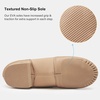 image:imageStelle Jazz Shoes for Women Leather Dance Shoes Unisex  Genuine leather Split sole design Breathable comfort Arch support Nonslip outsole Flexible movementTan