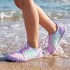image:imageStelle Kids Water Shoes TPUReinforced Barefoot  NonSlip Quick Dry Packable Design with CordLock Drawstring for Boys GirlsBeach Pool HikingToddler to Big KidMermaid Ombre