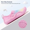 image:imageStelle Toddler Water Shoes Kids Barefoot NonSlip  Quick Dry HookandLoop Strap with BuiltIn Drainage for Boys GirlsNatural Foot Movement Beach Pool Swim Hiking CampingRainbow