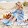 image:imageStelle Toddler Water Shoes Kids Barefoot NonSlip  Quick Dry HookandLoop Strap with BuiltIn Drainage for Boys GirlsNatural Foot Movement Beach Pool Swim Hiking CampingBlue Ombre