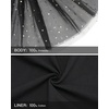 image:imageStelle Tutu for Girls Skirt Layered Tulle Ballet Princess Birthday Outfit  Tutu for girls Layered fluffy sequin skirt Lightweight soft fabric Toddler tutu Dance class Performance Birthday outfitBlack