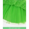 image:imageStelle Tutu for Girls Skirt Layered Tulle Ballet Princess Birthday Outfit  Tutu for girls Layered fluffy sequin skirt Lightweight soft fabric Toddler tutu Dance class Performance Birthday outfitVibrant Green