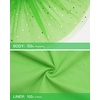 image:imageStelle Tutu for Girls Skirt Layered Tulle Ballet Princess Birthday Outfit  Tutu for girls Layered fluffy sequin skirt Lightweight soft fabric Toddler tutu Dance class Performance Birthday outfitVibrant Green