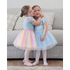 image:imageStelle Tutu for Girls Skirt Layered Tulle Ballet Princess Birthday Outfit  Tutu for girls Layered fluffy sequin skirt Lightweight soft fabric Toddler tutu Dance class Performance Birthday outfitIcy Blue