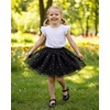 image:imageStelle Tutu for Girls Skirt Layered Tulle Ballet Princess Birthday Outfit  Tutu for girls Layered fluffy sequin skirt Lightweight soft fabric Toddler tutu Dance class Performance Birthday outfitBlack