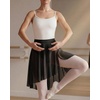 image:imageStelle Women Ballet Skirt Chiffon Dance Wrap Skirt Mesh Sheer Pull On Skirt  BlackWhitePink Ballet Skirt Women Pull on elastic waist Chiffon ballet wrap skirt Dance Rehearsal Recital Studio wearBlack
