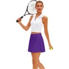 image:imageStelle Womens ALine Tennis Skort with Built in Shorts for Golf Sports  Moisturewicking fabric High waist Ball pockets Tennis Golf Pickleball Fourway stretchPurple