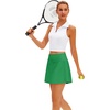 image:imageStelle Womens ALine Tennis Skort with Built in Shorts for Golf Sports  Moisturewicking fabric High waist Ball pockets Tennis Golf Pickleball Fourway stretchKelly Green
