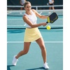 image:imageStelle Womens ALine Tennis Skort with Built in Shorts for Golf Sports  Moisturewicking fabric High waist Ball pockets Tennis Golf Pickleball Fourway stretchLemon Butter