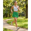 image:imageStelle Womens ALine Tennis Skort with Built in Shorts for Golf Sports  Moisturewicking fabric High waist Ball pockets Tennis Golf Pickleball Fourway stretchKelly Green