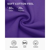 image:imageStelle Womens Raglan Crewneck Sweatshirt Relaxed Fit Casual Everyday  Soft fleece lining Raglan sleeves Ribbed cuffs Layering essential Lounge Travel StreetwearPurple
