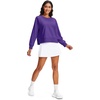 image:imageStelle Womens Raglan Crewneck Sweatshirt Relaxed Fit Casual Everyday  Soft fleece lining Raglan sleeves Ribbed cuffs Layering essential Lounge Travel StreetwearPurple