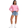 image:imageStelle Womens Raglan Crewneck Sweatshirt Relaxed Fit Casual Everyday  Soft fleece lining Raglan sleeves Ribbed cuffs Layering essential Lounge Travel StreetwearBubblegum