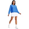 image:imageStelle Womens Raglan Crewneck Sweatshirt Relaxed Fit Casual Everyday  Soft fleece lining Raglan sleeves Ribbed cuffs Layering essential Lounge Travel StreetwearVibrant Blue