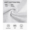 image:imageStelle Womens Raglan Crewneck Sweatshirt Relaxed Fit Casual Everyday  Soft fleece lining Raglan sleeves Ribbed cuffs Layering essential Lounge Travel StreetwearUltra Light Grey