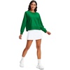 image:imageStelle Womens Raglan Crewneck Sweatshirt Relaxed Fit Casual Everyday  Soft fleece lining Raglan sleeves Ribbed cuffs Layering essential Lounge Travel StreetwearKelly Green