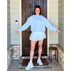 image:imageStelle Womens Tiered Ruffle Tennis Athletic Skirts with Built in Shorts  Tiered ruffle design Ball pockets Highrise waistband Tennis Pickleball Golf Quick dry performanceLight Blue