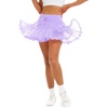 image:imageStelle Womens Tiered Ruffle Tennis Athletic Skirts with Built in Shorts  Tiered ruffle design Ball pockets Highrise waistband Tennis Pickleball Golf Quick dry performanceLilac