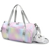 image:imageSTELLE Dance Bag for Girls Duffle Bag with Shoe CompartmentRWF  Spacious duffle bag with shoe compartment Perfect for ballet Gymnastics cheer Travel and giftsRainbow Wash