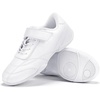 image:imageStelle Cheer Shoes Girls Leather Dance Sneakers  Youth Athletic Tennis Shoes for Cheerleading Training Competition and Practice with Supportive NonMarking SoleWhite1
