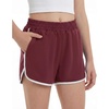 image:imageStelle Girls Athletic Shorts with Pockets Quick Dry Running Shorts Gymnastics Basketball Short for Teen KidsMaroon